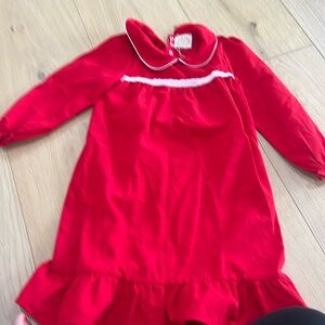 The Beaufort bonnet company girls long sleeved red nightgown. New with tags